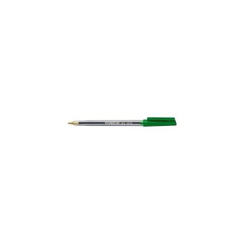 STAEDTLER 430 M-5 STICK BALLPEN MEDIUM GREEN BOX 10