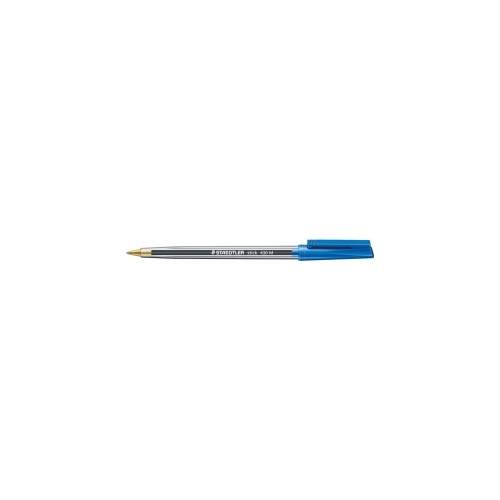 STAEDTLER 430 M-3 STICK BALLPEN MEDIUM BLUE BOX 10