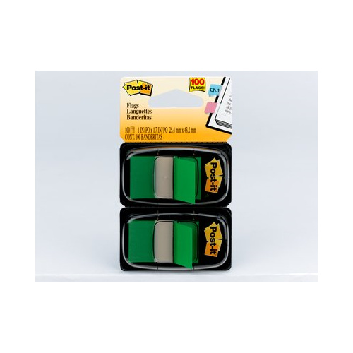 3M 680-GN2 POST IT FLAGS GREEN TWIN PACK 100