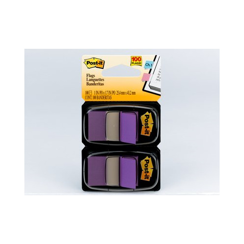 3M 680-PU2 POST IT FLAGS PURPLE TWIN PACK 100