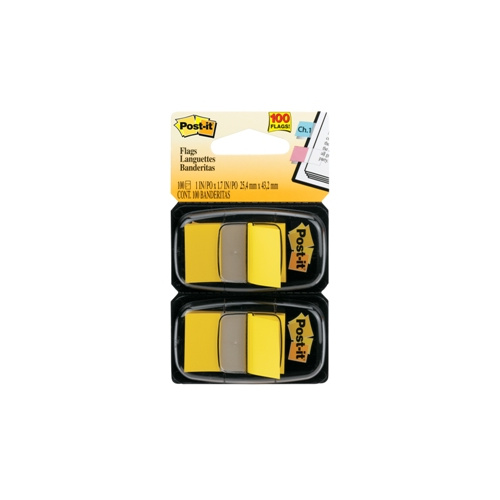 3M 680-YW2 POST IT FLAGS YELLOW TWIN PACK 100