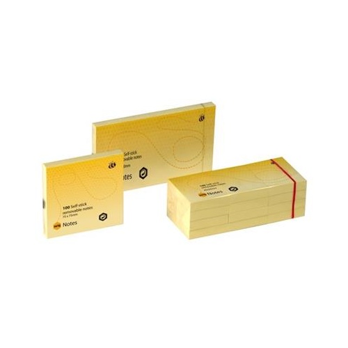 MARBIG STICK ON NOTES 75x75mm PACK 12
