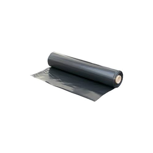 CENTREFOLD PLASTIC 1M OPEN TO 2x100m 100um BLACK