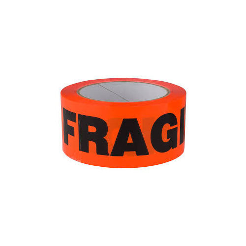 FRAGILE FLURO PVC TAPE 48mm x 66m