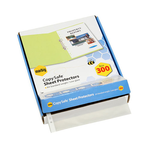 MARBIG 25170 SHEET PROTECTOR A4 ECONOMY BOX 300