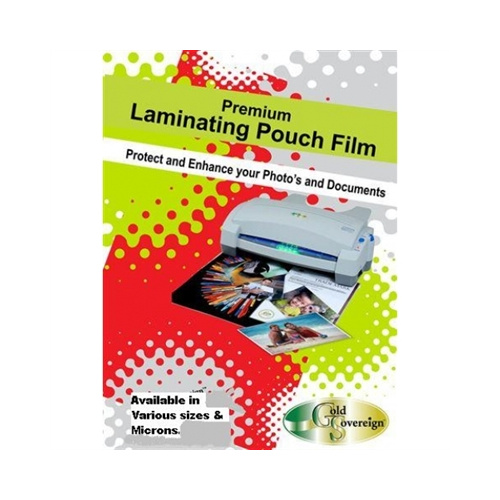 GOLD SOVEREIGN LAMINATING POUCHES A4 GLOSS 125um PACK 100