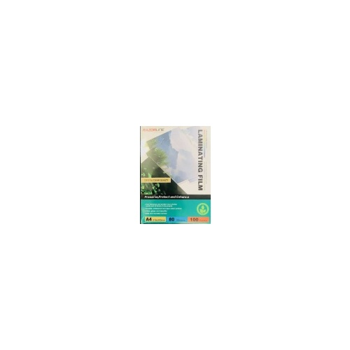 RAZOR LAMINATING POUCHES A4 GLOSS 80 MIC PACK 100