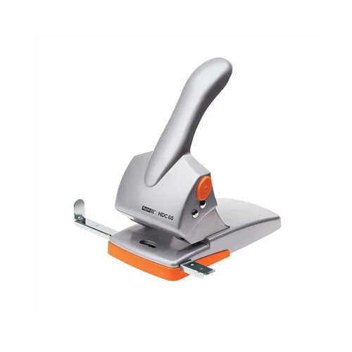 RAPID HDC65 2 HOLE PUNCH 65 SHEET SILVER/ORANGE