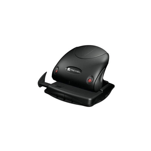 REXEL 2100745 2 HOLE PUNCH PREMIUM MEDIUM 25 SHEETS BLACK