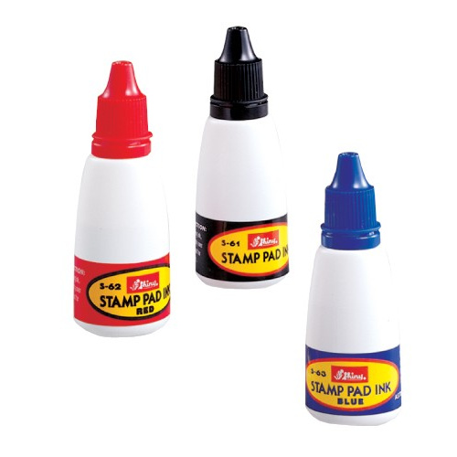 SHINY PREINKED STAMPS INK 15ml BLACK