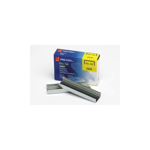 REXEL NO 56 26/6mm STAPLES BOX 1000