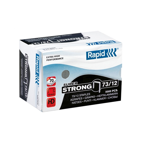 RAPID 73 SERIES STAPLES 73/12  BOX 5000