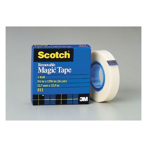 3M 811 SCOTCH REMOVABLE MAGIC TAPE REFILL 12.7mm x 32.9m 
