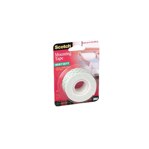 3M SCOTCH 114 HEAVY DUTY FOAM MOUNTING TAPE 25.4mm x 1.27m