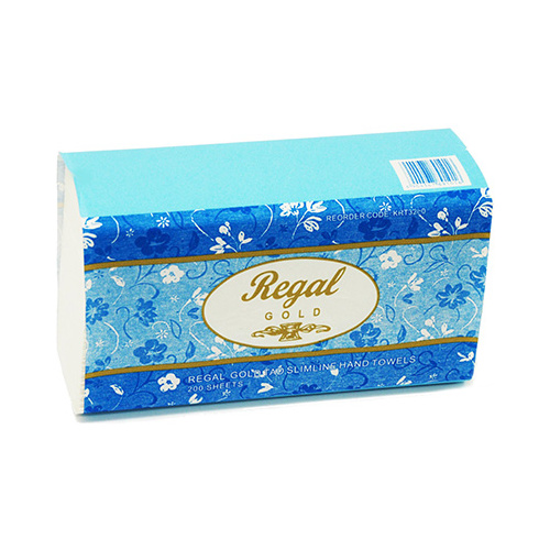 REGAL GOLD KRT3200 SLIMLINE  HAND TOWEL PACK 200 SHEETS BOX 16