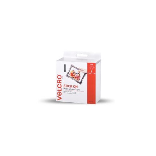 VELCRO STRIP HOOK AND LOOP FASTENER 20mm x 1.8m DISPENSER PACK