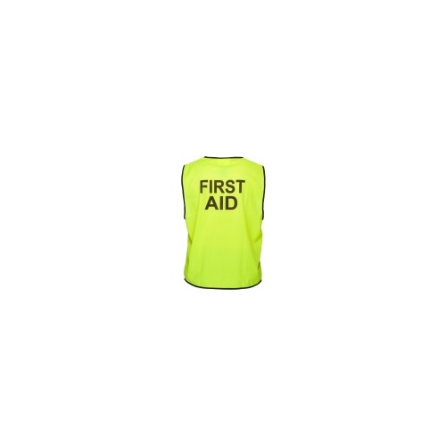 FIRST AID DAY HI VIS SAFETY VEST FLURO YELLOW SMALL