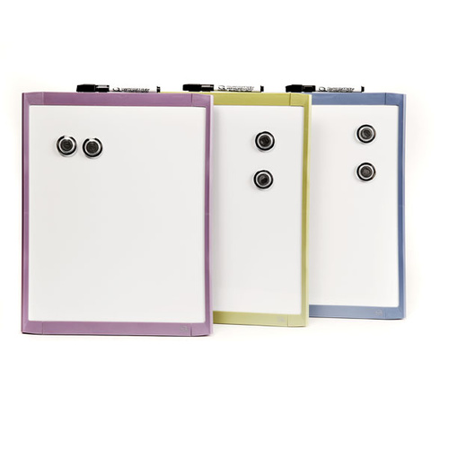 QUARTET 280x360mm BASICS WHITEBOARD ASSORTED COLOURS