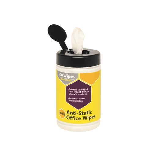 MARBIG ANTISTATIC CLEANING WIPES TUB 100