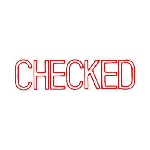 XSTAMPER 1038 CHECKED RED