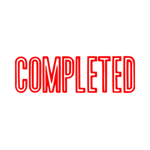 XSTAMPER 1026 COMPLETED RED