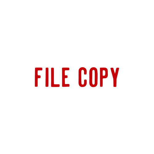 XSTAMPER 1071 MESSAGE STAMP FILE COPY RED