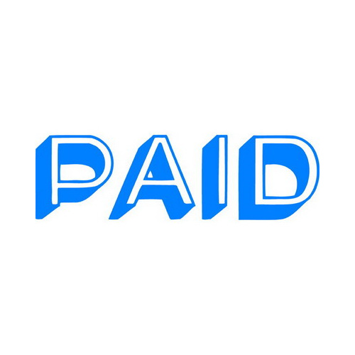 XSTAMPER 1357 PAID BLUE