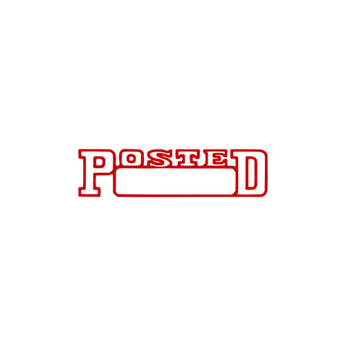 XSTAMPER 1211 POSTED DATE RED
