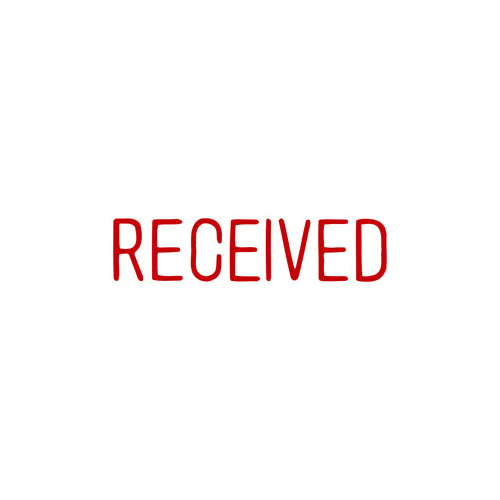 XSTAMPER 1116 RECEIVED RED